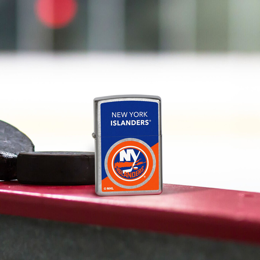 diseño de logotipo con bloques de color de los new york islanders