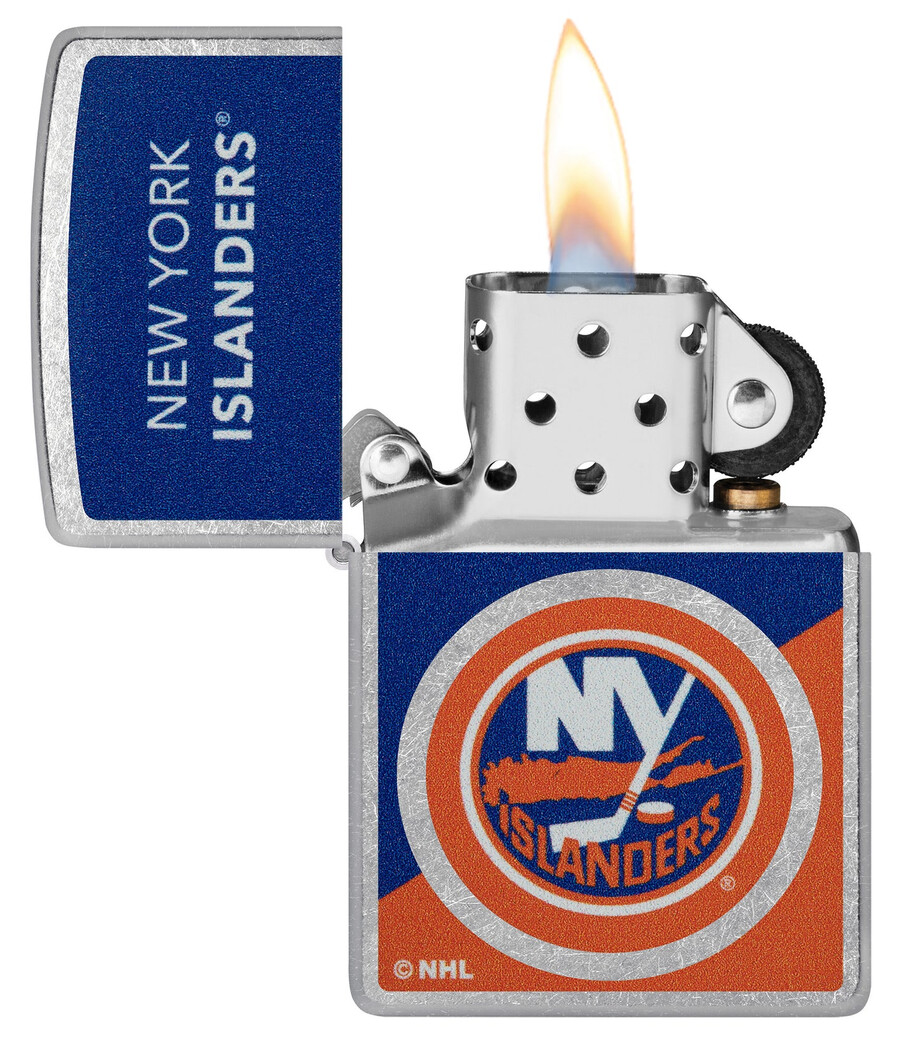 diseño de logotipo con bloques de color de los new york islanders