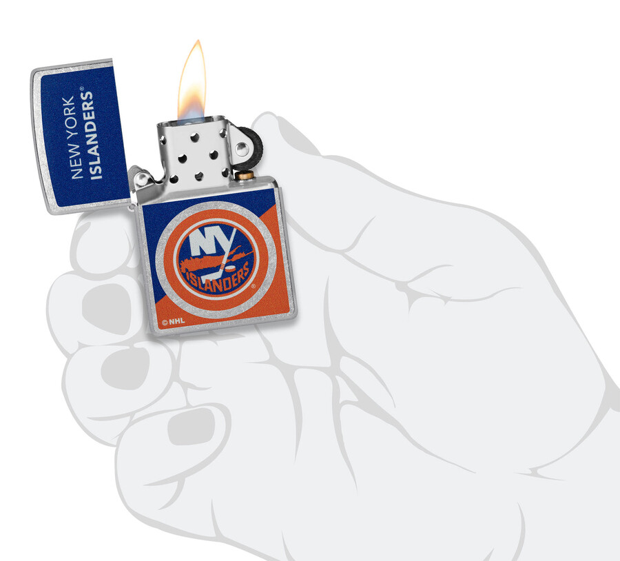 diseño de logotipo con bloques de color de los new york islanders