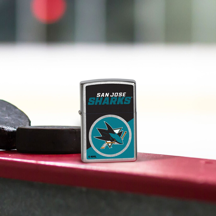 diseño de logotipo con bloques de color de los san jose sharks