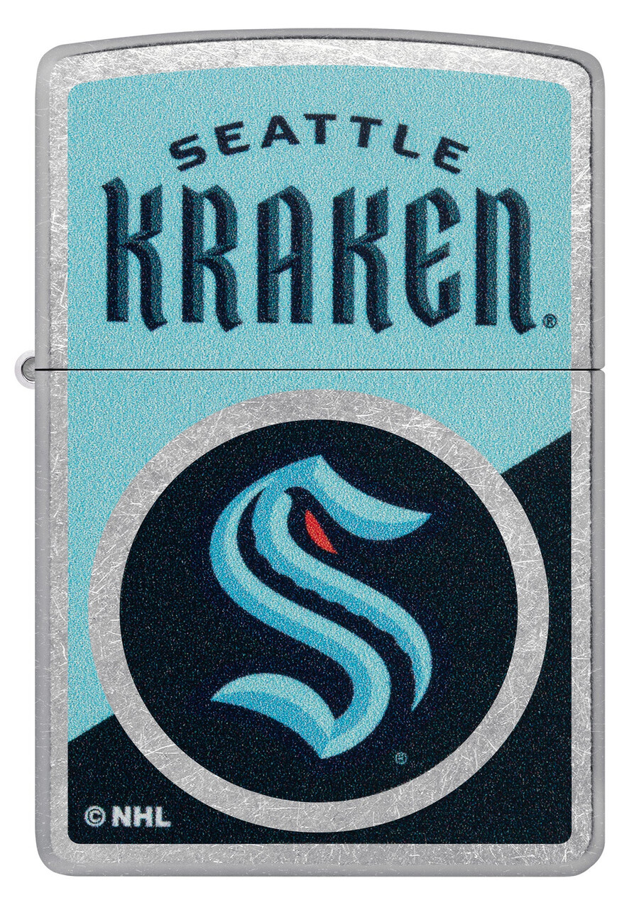 diseño de logotipo con bloques de color de seattle kraken