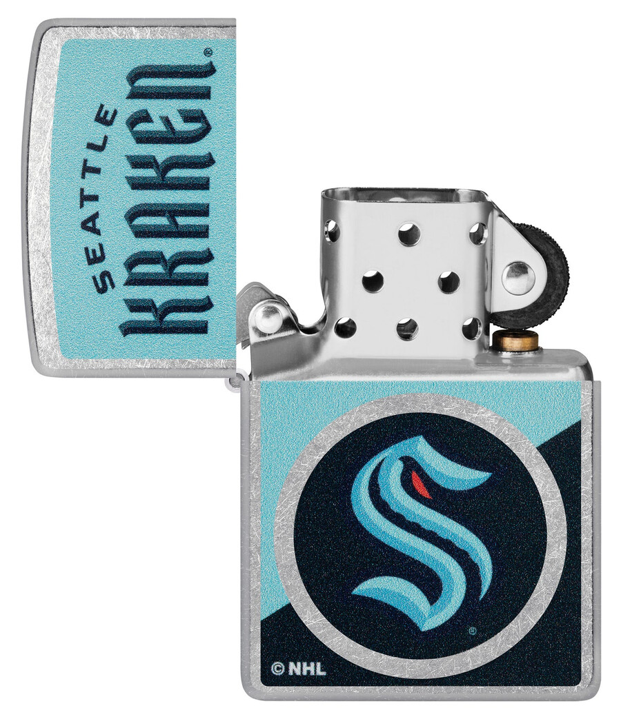 diseño de logotipo con bloques de color de seattle kraken