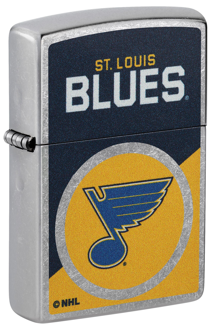 diseño de logotipo con bloques de color de los st. louis blues