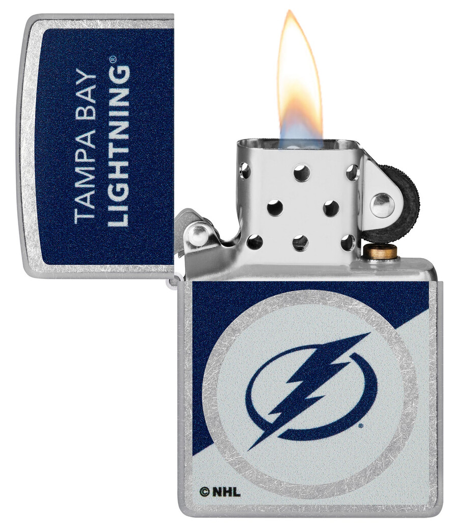 diseño de logotipo con bloques de color del tampa bay lightning