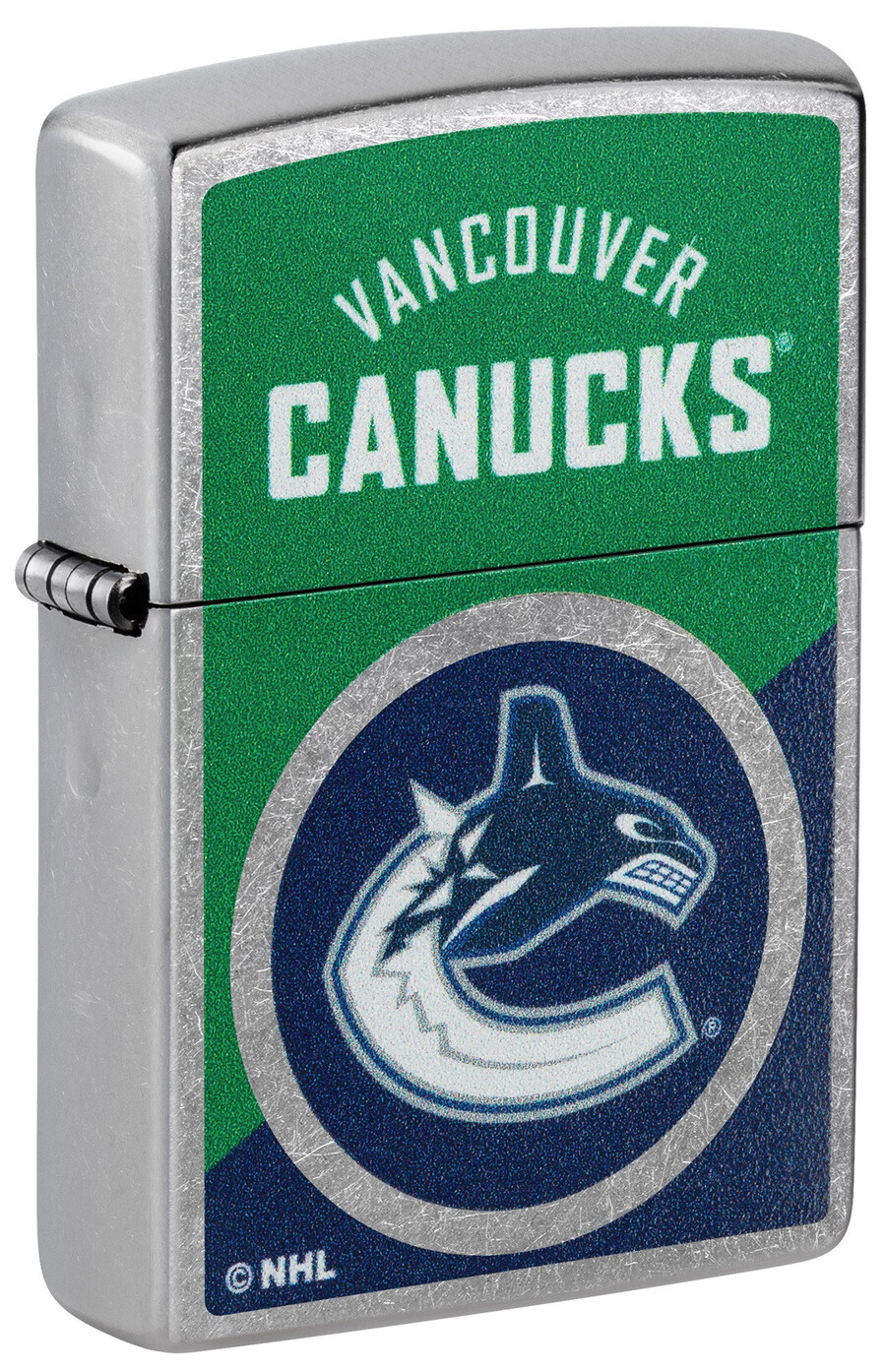 diseño de logotipo con bloques de color de los vancouver canucks