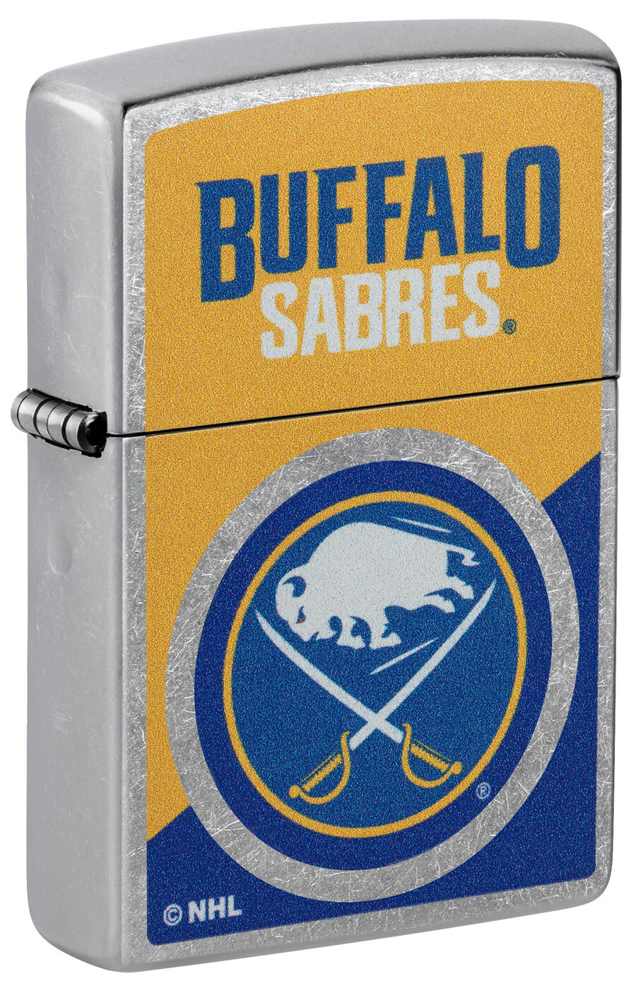 diseño de logotipo con bloques de color de buffalo sabres