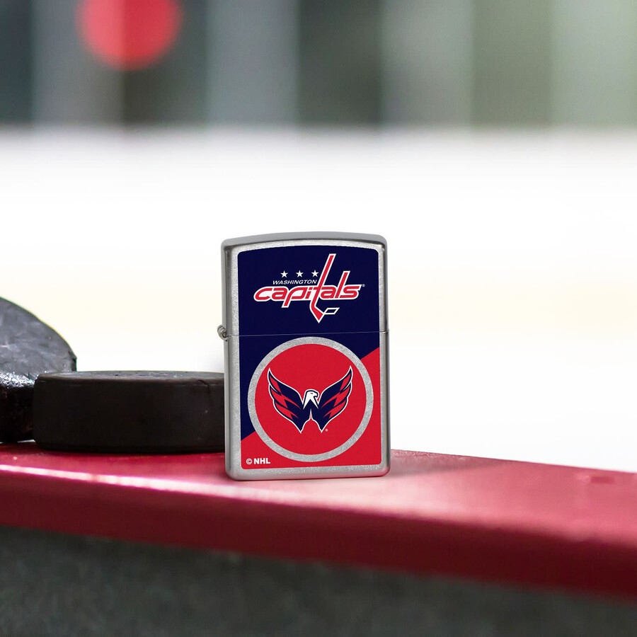 diseño de logotipo con bloques de color de washington capitals