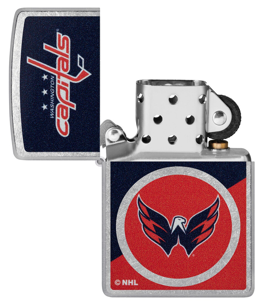 diseño de logotipo con bloques de color de washington capitals
