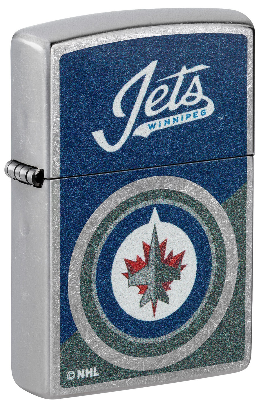 diseño de logotipo con bloques de color de los winnipeg jets