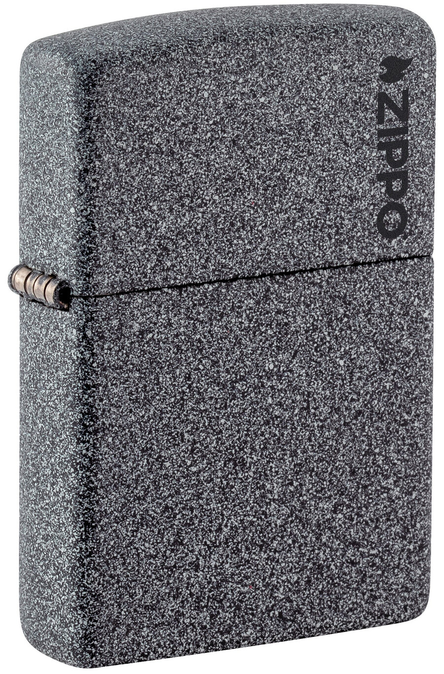 logotipo clásico de zippo de iron stone