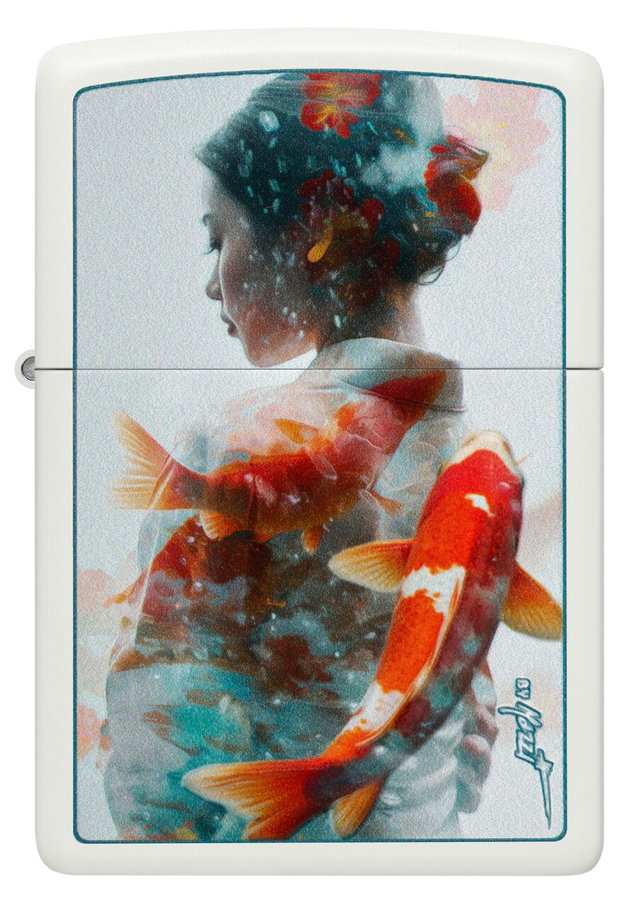 diseño koi con textura mazzi