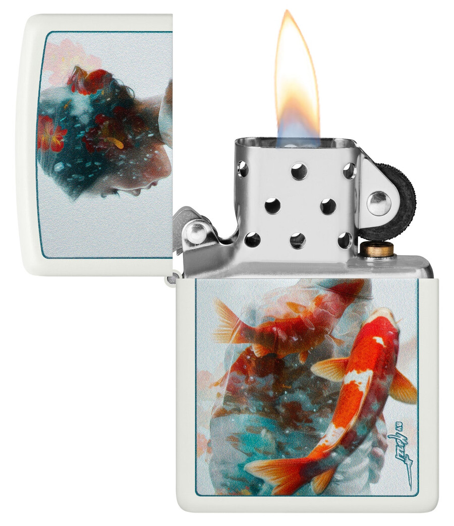 diseño koi con textura mazzi
