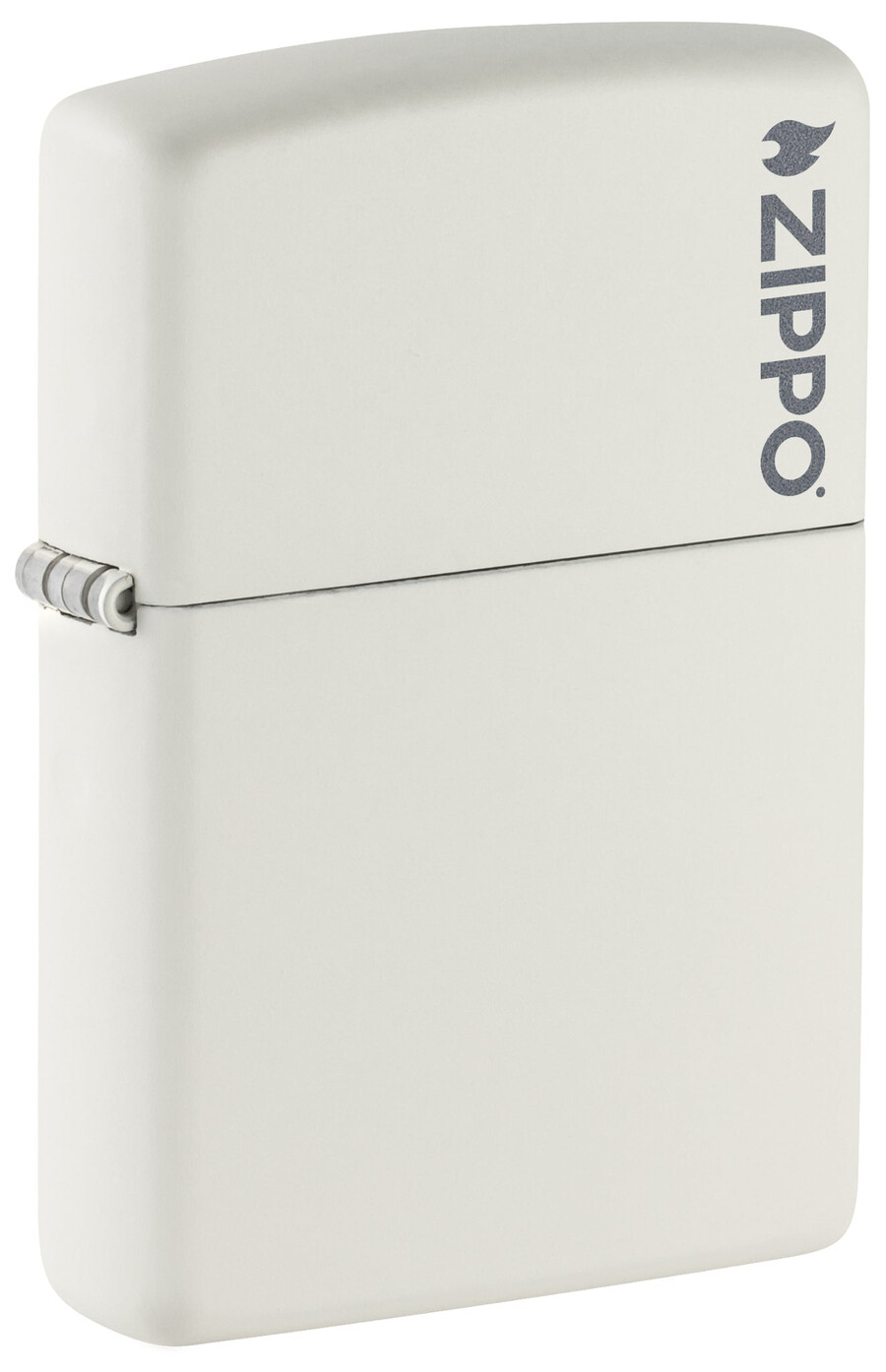 logotipo zippo clásico blanco mate