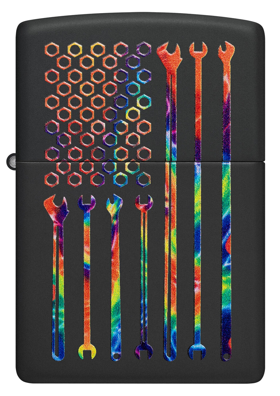 destornillador bit safe con diseño de herramientas tie-dye
