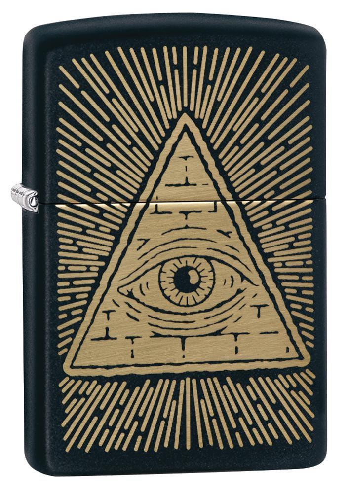 diseño negro mate del ojo de la providencia