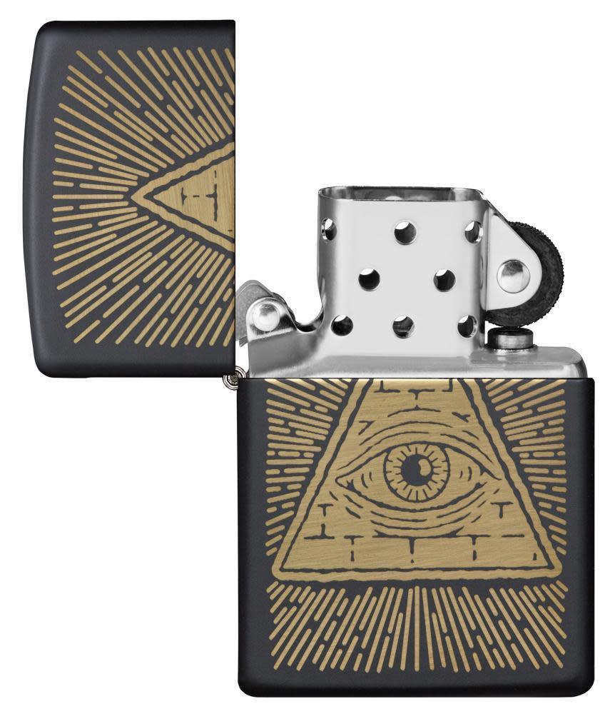 diseño negro mate del ojo de la providencia