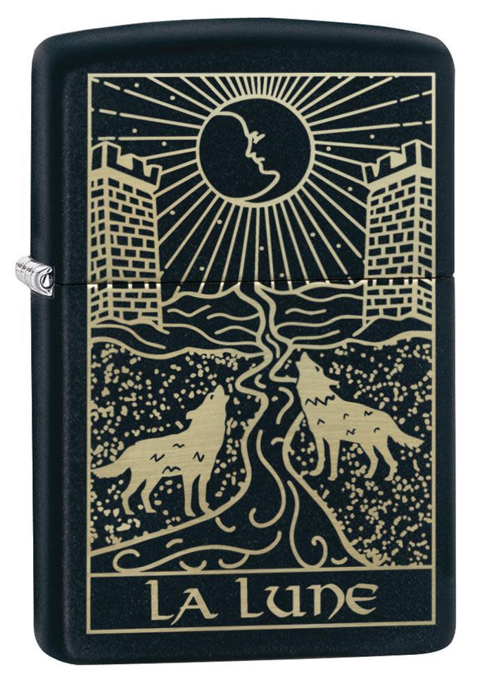 diseño de la carta del tarot del lobo