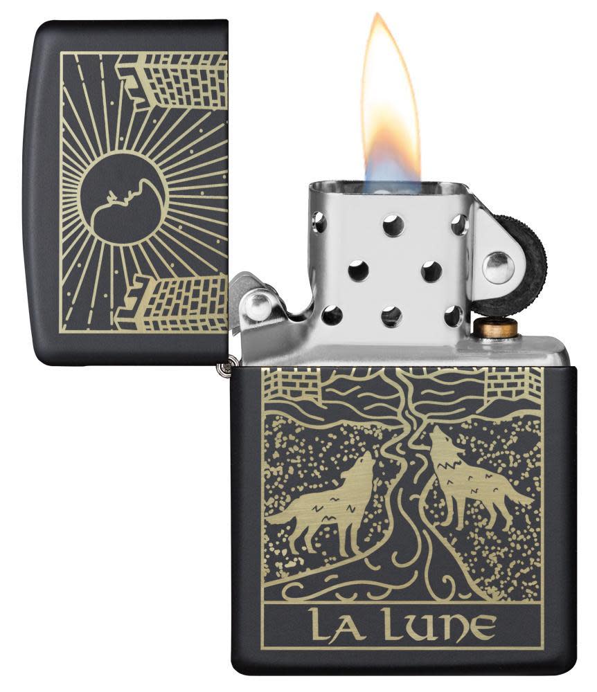 diseño de la carta del tarot del lobo