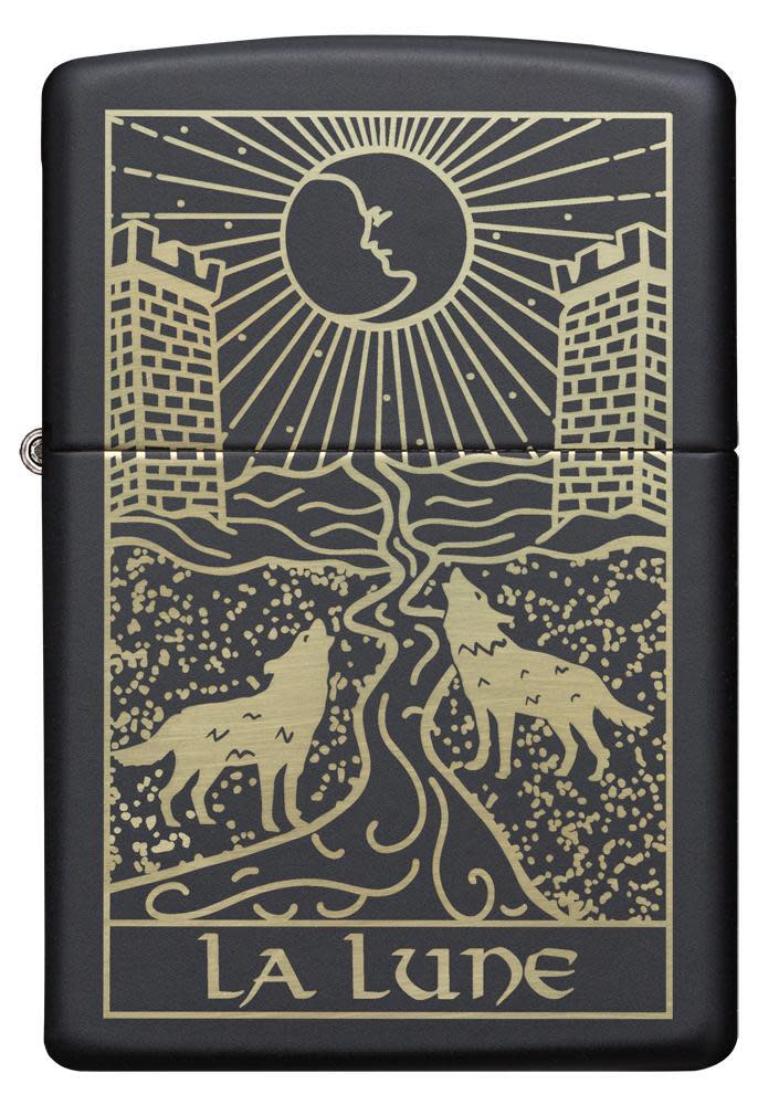 diseño de la carta del tarot del lobo