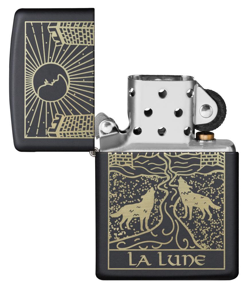 diseño de la carta del tarot del lobo