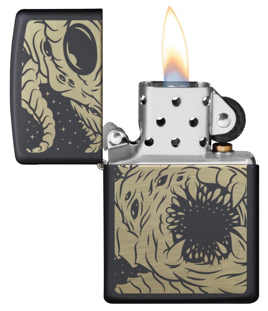 diseño de monstruo del apocalipsis negro mate
