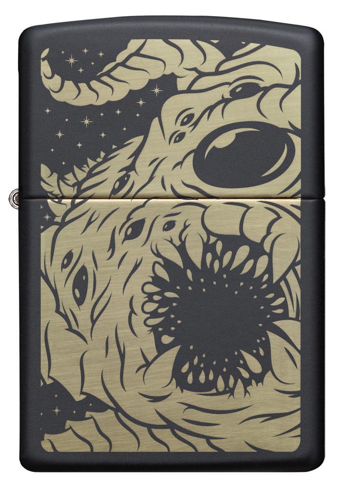 diseño de monstruo del apocalipsis negro mate