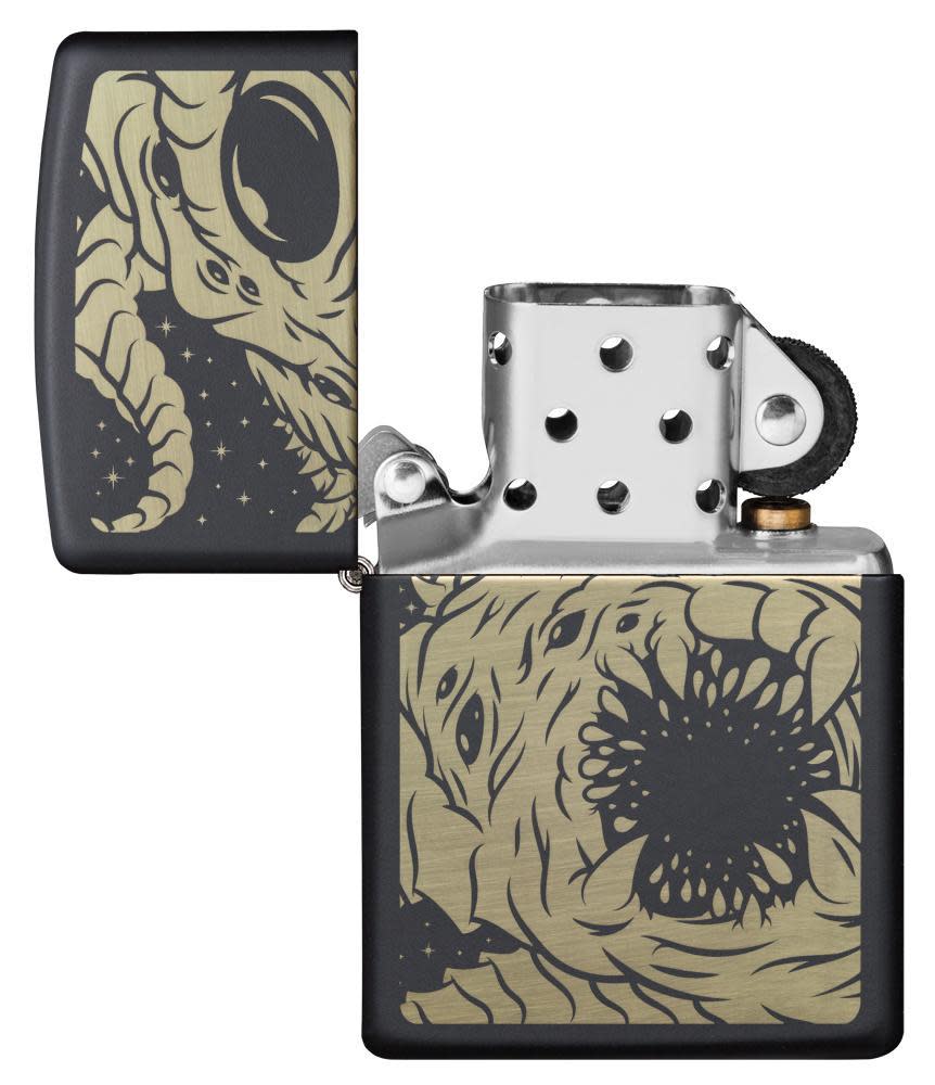 diseño de monstruo del apocalipsis negro mate