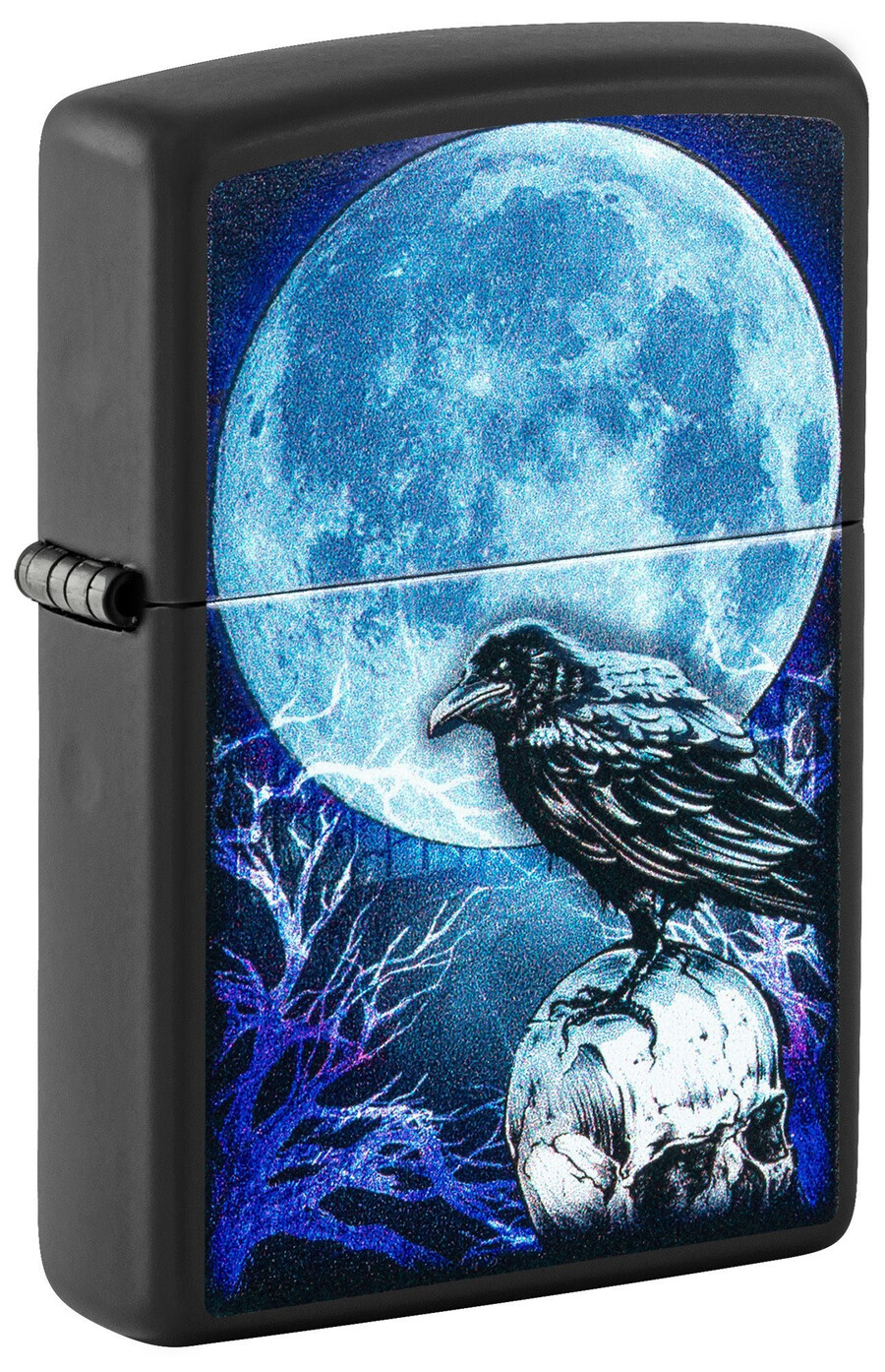 diseño de cuervo a la luz de la luna
