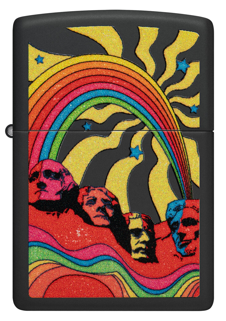 diseño hippie del monte rushmore