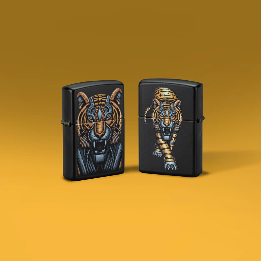 diseño de tigre biónico