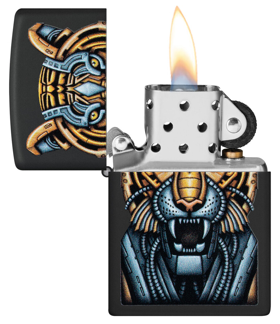 diseño de tigre biónico