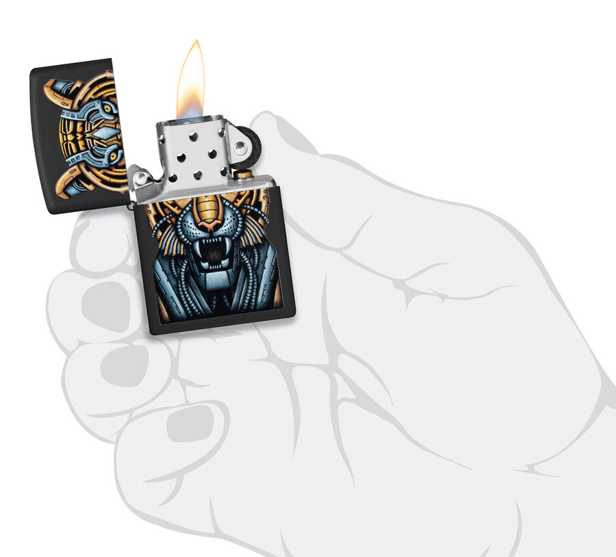 diseño de tigre biónico