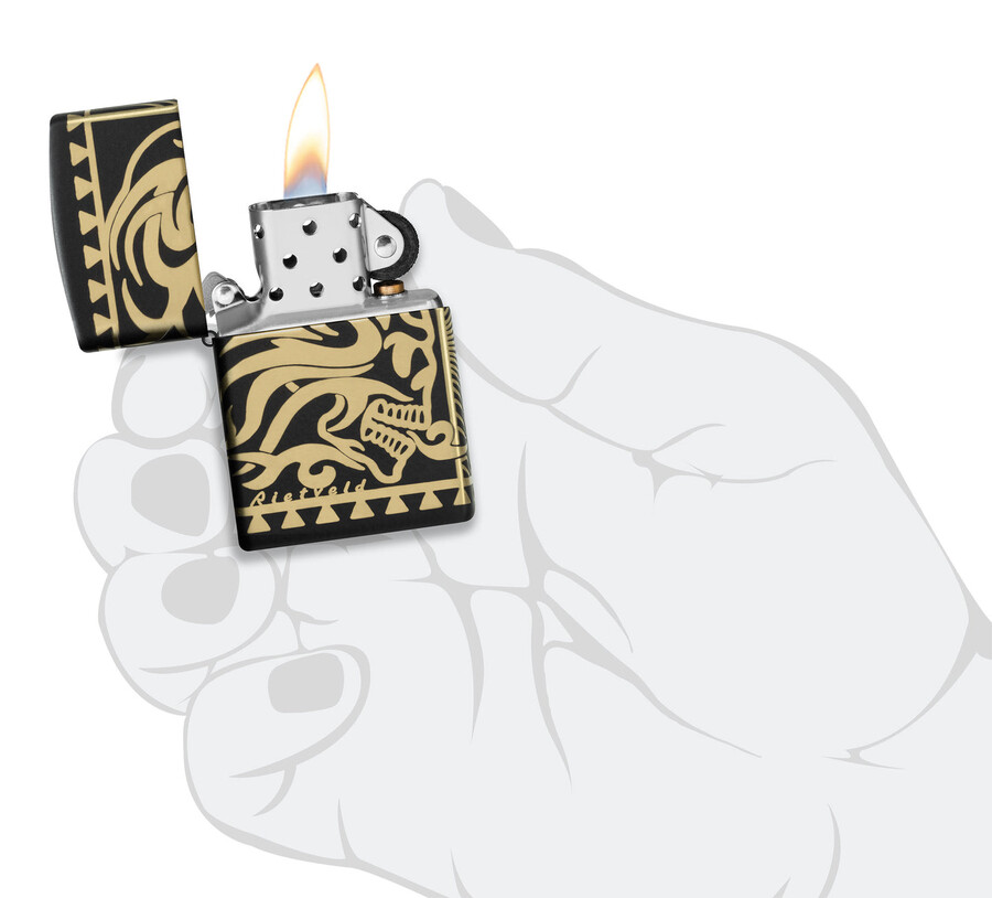 diseño de calavera tribal de rietveld