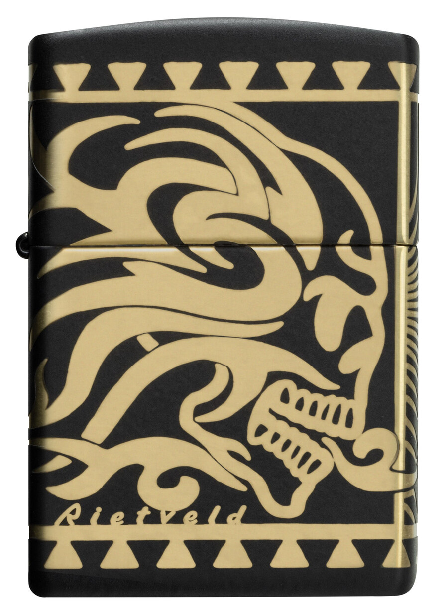 diseño de calavera tribal de rietveld