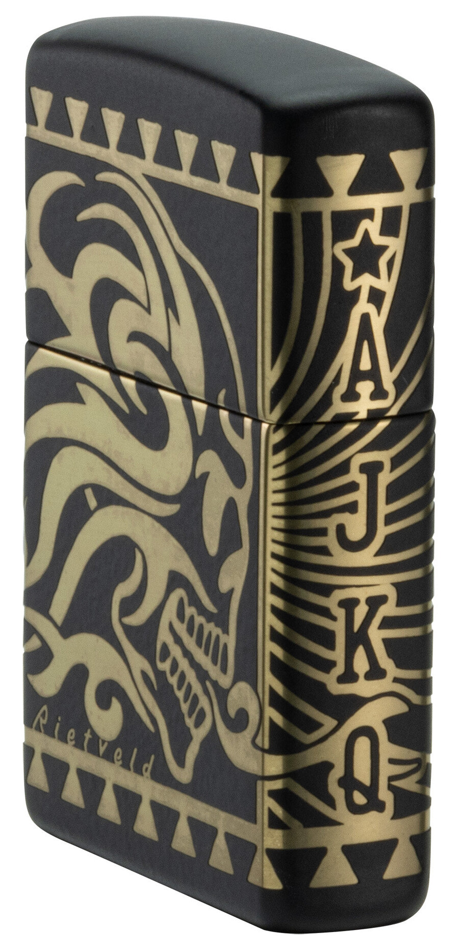 diseño de calavera tribal de rietveld