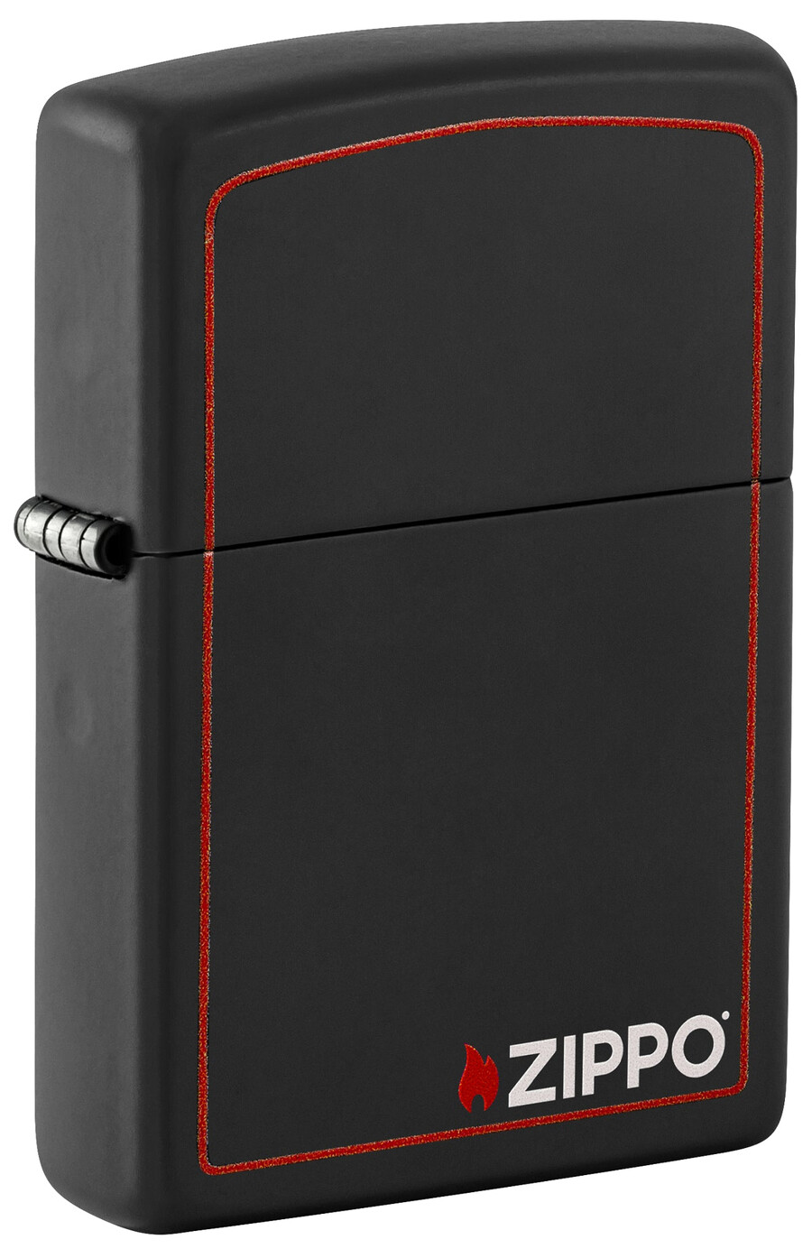zippo clásico negro y rojo