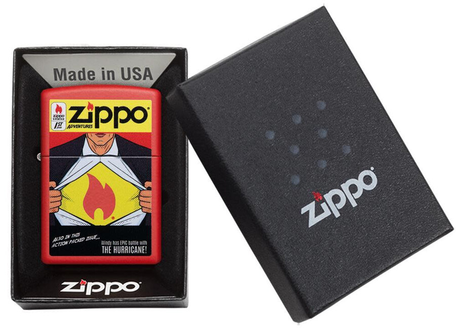 diseño de cómic zippo
