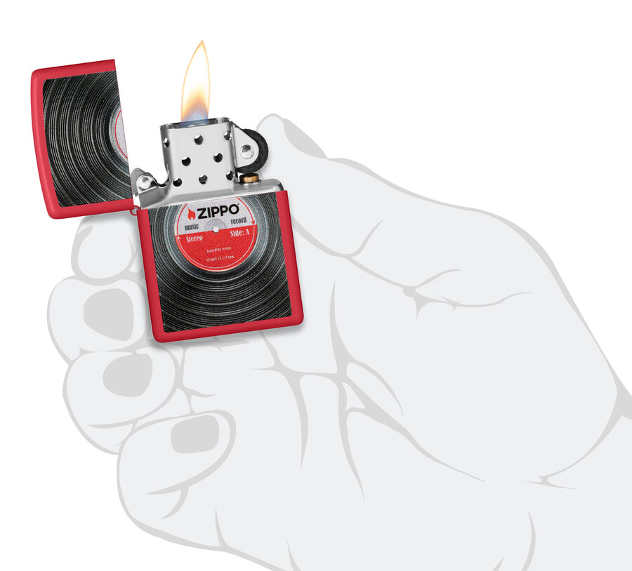 diseño de discos de vinilo zippo