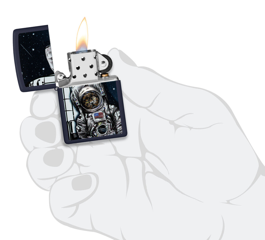diseño de gatito espacial