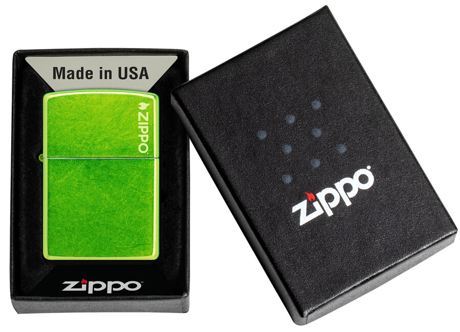 el clásico y espeluznante logotipo de zippo