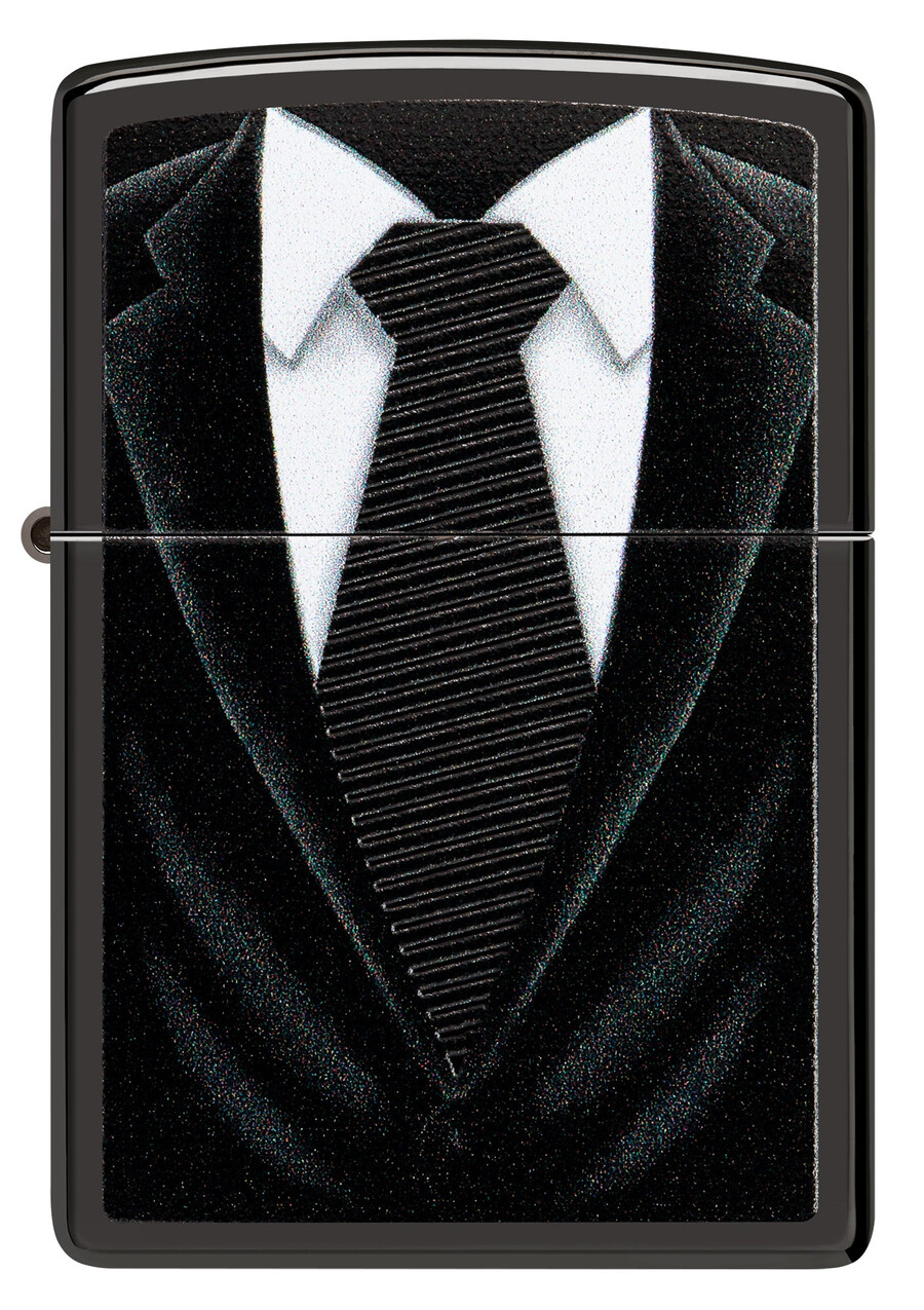 diseño de corbata negra