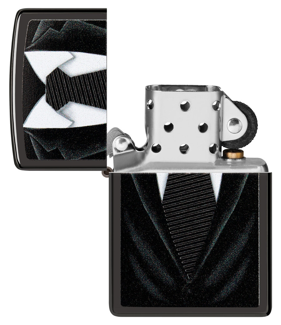 diseño de corbata negra