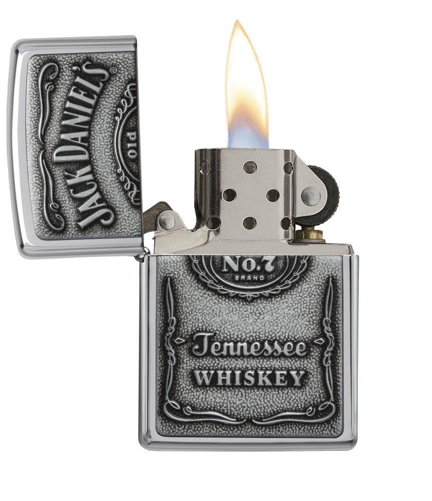 emblema cromado de jack daniels
