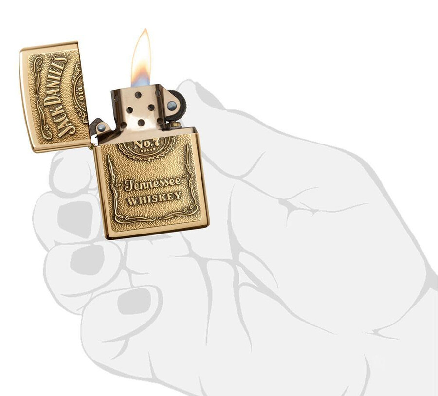 emblema de latón de jack daniels