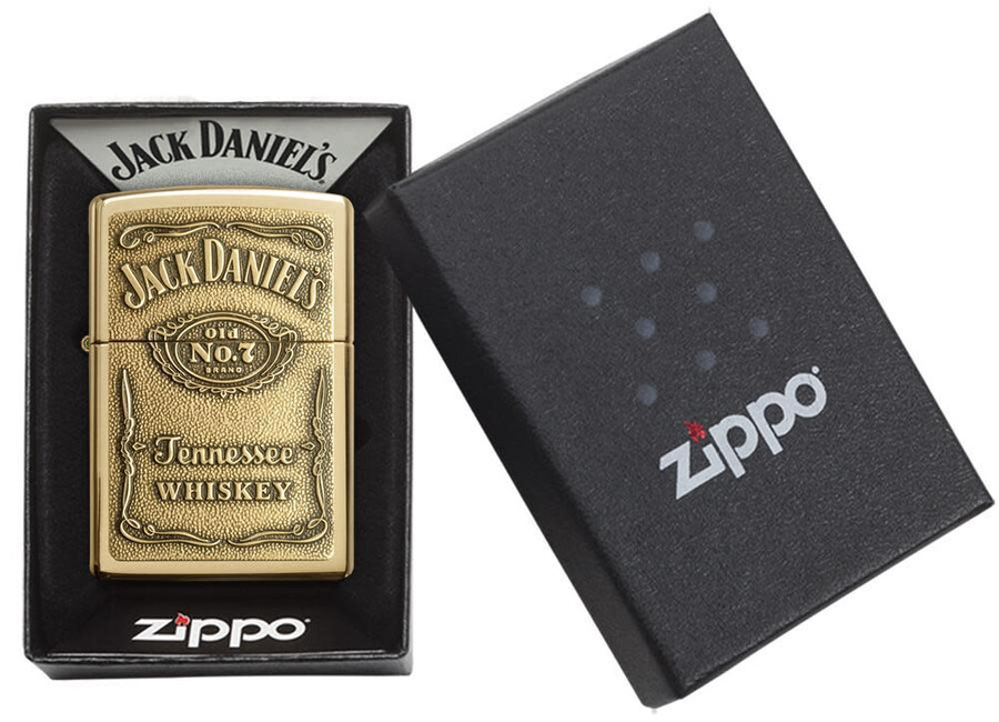 emblema de latón de jack daniels