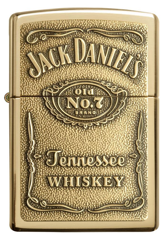 emblema de latón de jack daniels