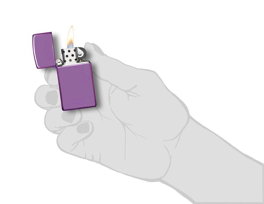 slim high polish purple