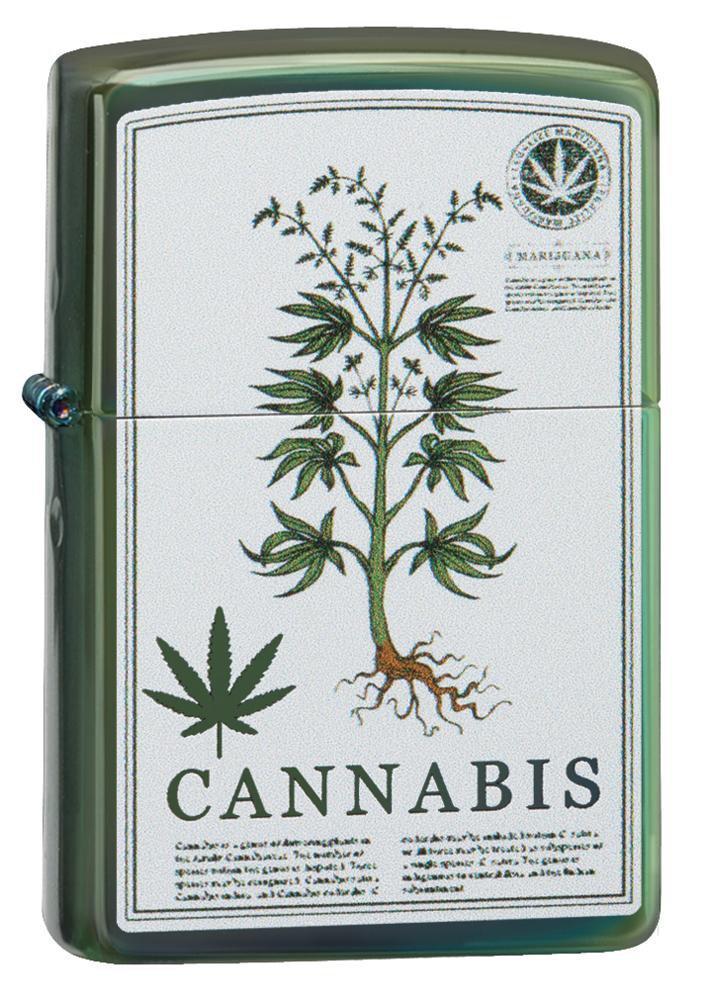diseño de cannabis verde de alto brillo