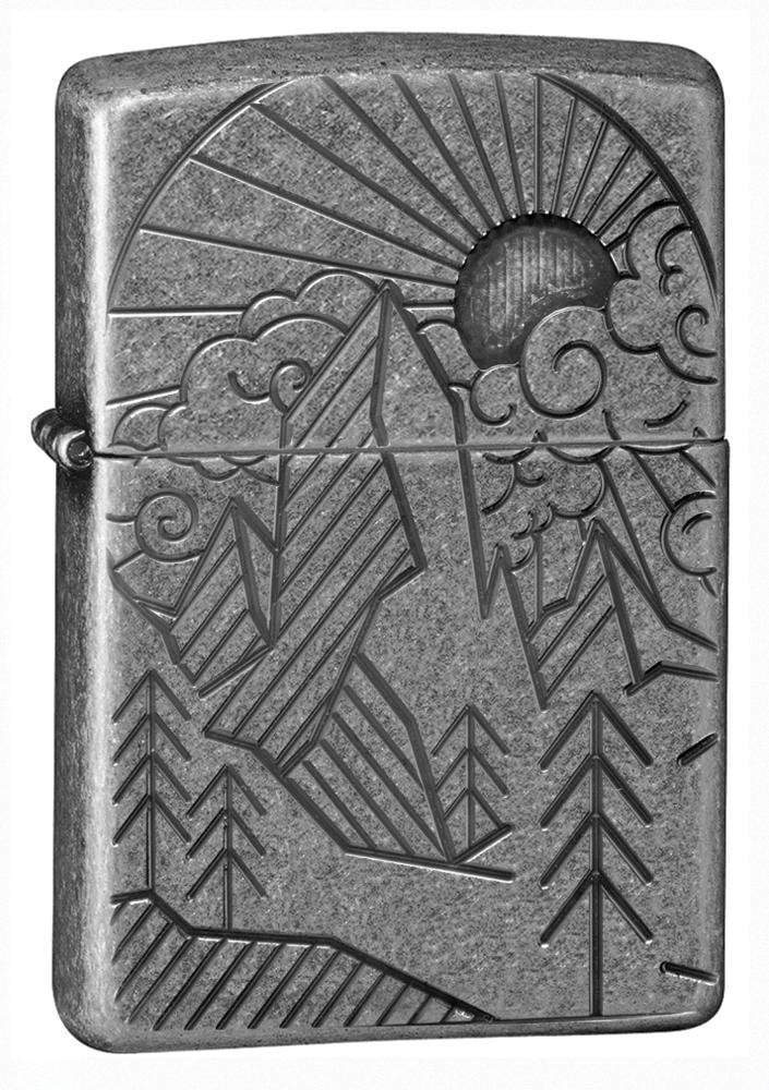 diseño de montaña de plata antigua armor