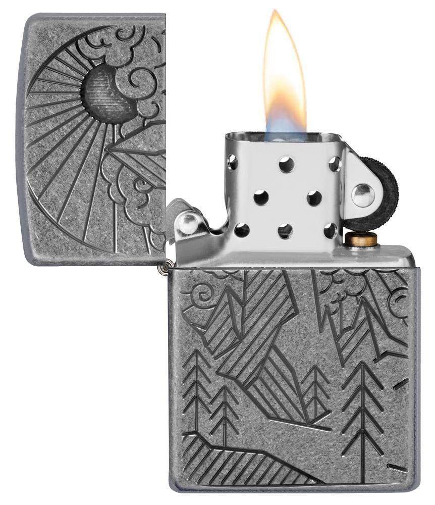 diseño de montaña de plata antigua armor